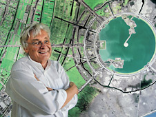 Architekt Meinhard von Gerkan: „Die Stadt sieht aus wie eine Uhr. Im Zentrum liegt der See. Von dort gehen zwölf Straßen strahlenförmig zur Peripherie.“
